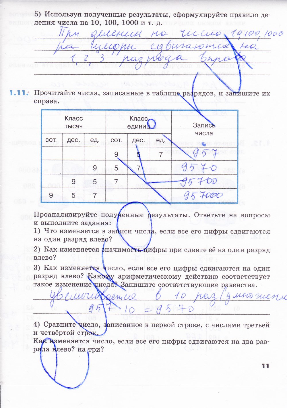 Математика 5 класс рабочая тетрадь Зубарева 1 часть - страница 11
